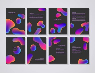 Renkli arka plan ile broşür el ilanı düzenleri