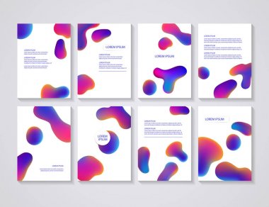 Renkli arka plan ile broşür el ilanı düzenleri