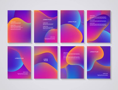 Renkli arka plan ile broşür el ilanı düzenleri