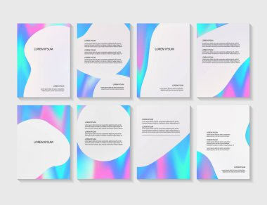 Renkli arka plan ile broşür el ilanı düzenleri