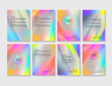 Renkli arka plan ile broşür el ilanı düzenleri