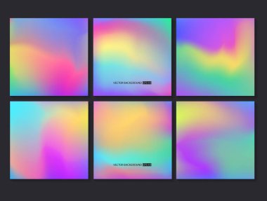 Renkli arka planlar ayarlayın. Vektör örgü şablonu.