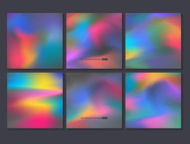 Renkli arka planlar ayarlayın. Vektör örgü şablonu.