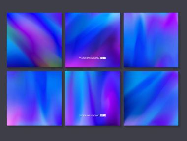 Renkli arka planlar ayarlayın. Vektör örgü şablonu.