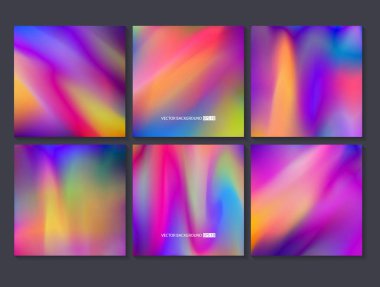 Renkli arka planlar ayarlayın. Vektör örgü şablonu.