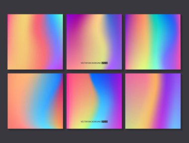 Renkli arka planlar ayarlayın. Vektör örgü şablonu.