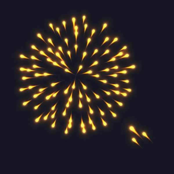 Résumé Explosion de feux d'artifice colorés — Image vectorielle