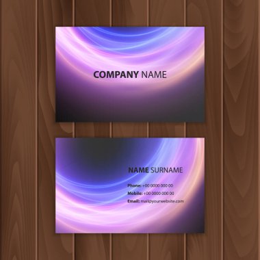 karanlık modern kartvizit tasarım şablonu