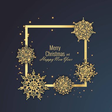 Neşeli Noel ve mutlu yeni yıl 2018 tebrik kartı, vektör çizim