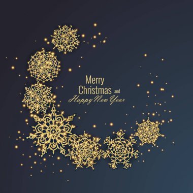 Neşeli Noel ve mutlu yeni yıl 2018 tebrik kartı, vektör çizim