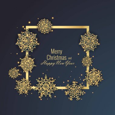 Neşeli Noel ve mutlu yeni yıl 2018 tebrik kartı, vektör çizim