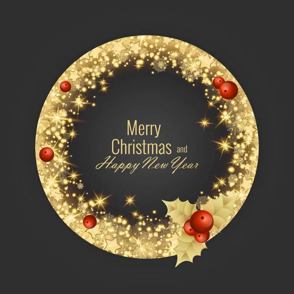 Neşeli Noel ve mutlu yeni yıl 2018 tebrik kartı, vektör çizim