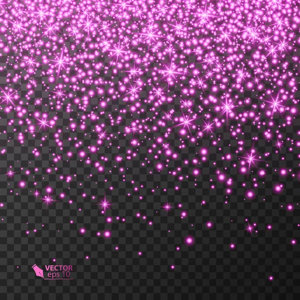 Vektör şeffaf arka plan, proje, lüks tebrik kartı için tasarım öğesi parlayan ışık etkisi