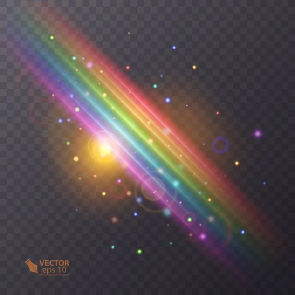 Rainbow icon isolerad på transparent bakgrund. färgglada illustration. Vektor eps 10 — Stock vektor