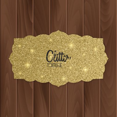 Altın glitter arka plan, Arap tarzı, vektör çizim ile tebrik kartı