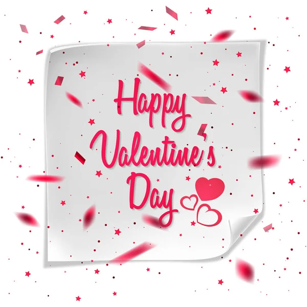 Tarjeta de felicitación con San Valentín. Vector eps 10 — Vector de stock