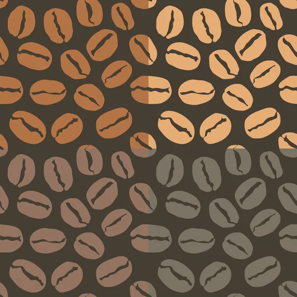 Motif sans couture avec grains de café, couverture pour votre menu ou bannière. Illustration du vecteur eps 10 — Image vectorielle