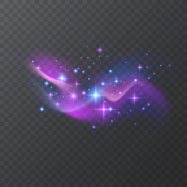Űrháttér Ködökkel Ragyogó Csillagokkal Színes Kozmosz Csillagporral Mágikus Színű Galaxissal — Stock Vector