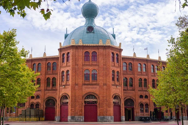 Campo Pequeno vista frontal exterior en Lisboa Portugal — Foto de Stock