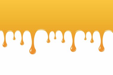 Bal damlar. Mutfak duvar kağıdı, broşür, Restoran Menü. Arı kovanı için vektör çizim