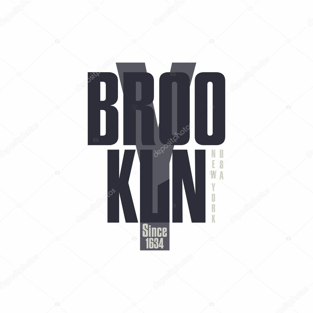 The Bronx New York City lettering. T-shirt printing design. Stamp, print for sportswear or streetwear apparel. Vector illustration