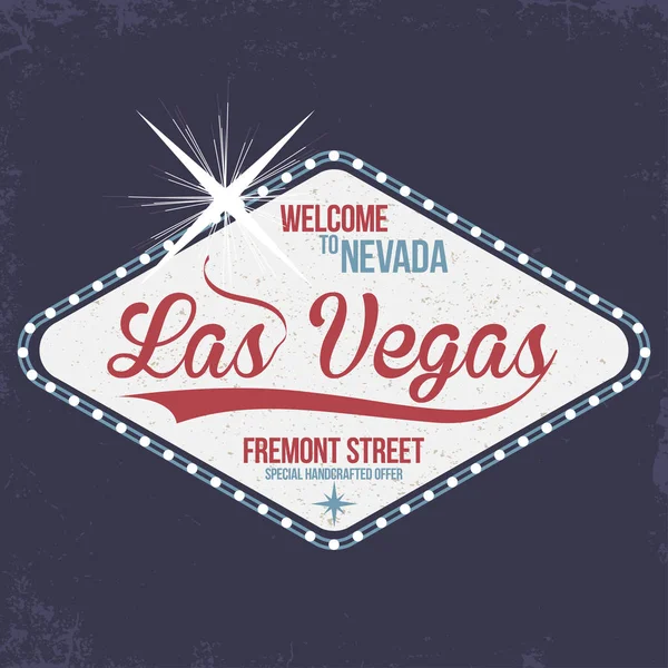Las Vegas Willkommen Bei Nevada Stempel Mit Grunge Vintage Typografie — Stockvektor