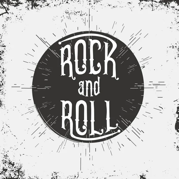 Rock Roll Tipografía Para Gráfico Camisetas Vector — Archivo Imágenes Vectoriales