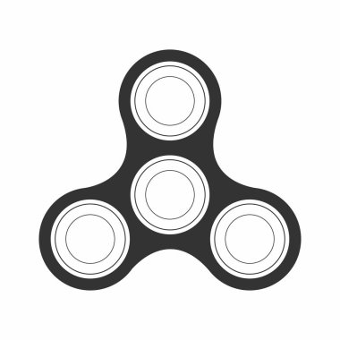 Değer değiştirici simgesi, el spinner kıpır. Sinir enerji veya psikolojik stres için mekanizma serbest bırakın. Vektör