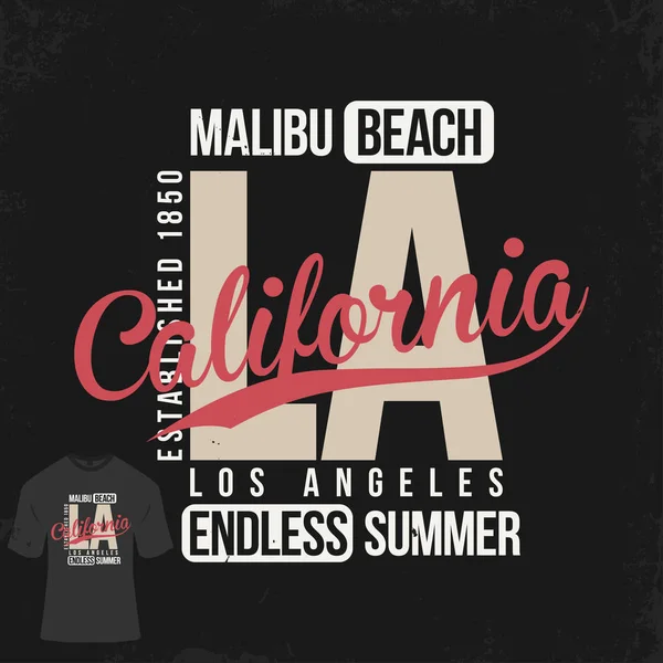 Λος Άντζελες Καλιφόρνια Shirt Design Τυπογραφία Για Shirt Γραφικά Διάνυσμα — Διανυσματικό Αρχείο