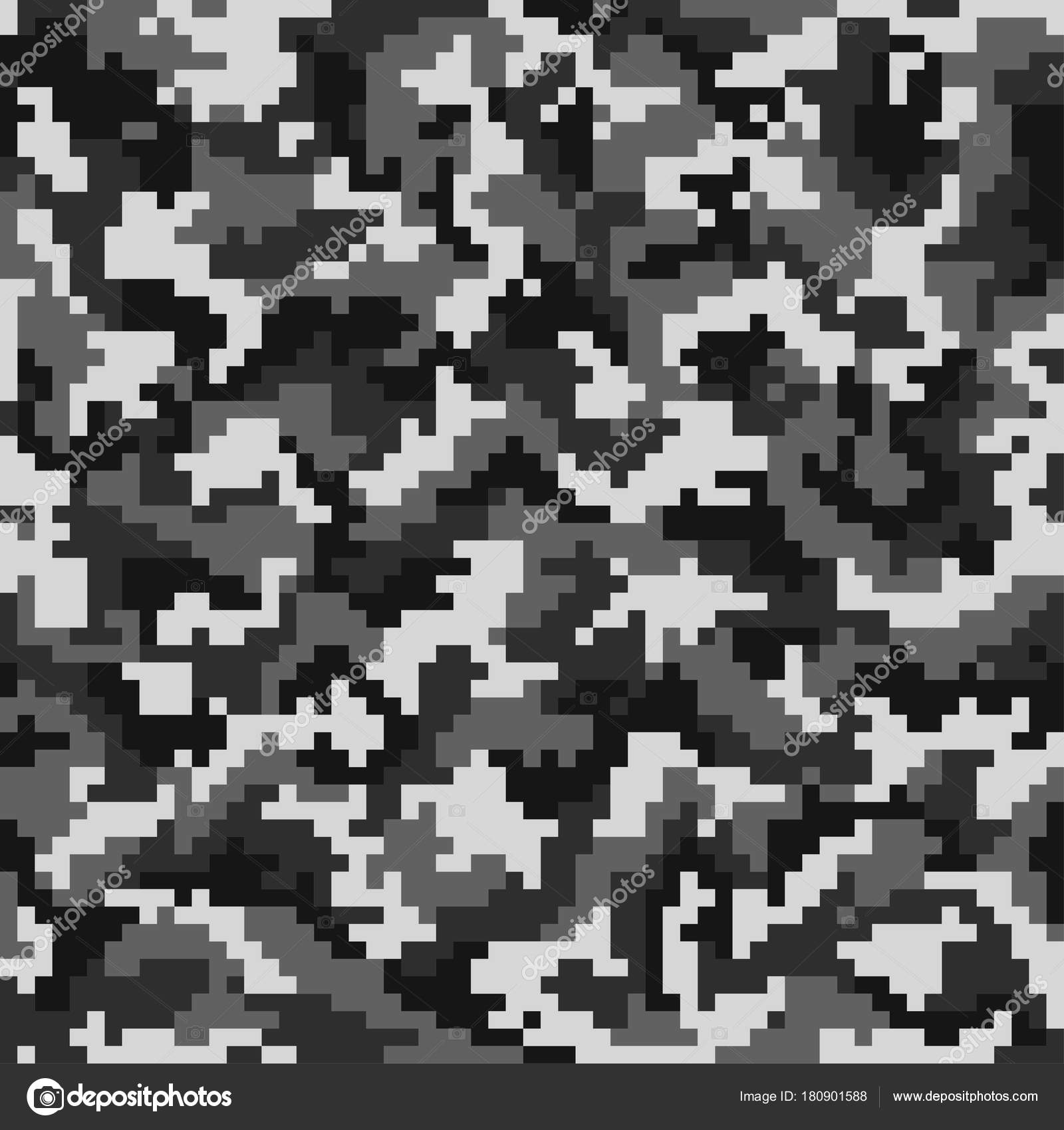 Camouflage pattern. Digital camouflage seamless pattern. Pixel camo in ...