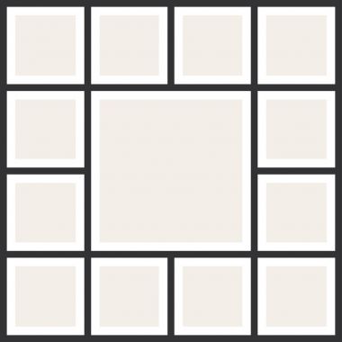 Fotoğraf kolaj çerçeveleri. Vintage Fotoğraf albümü, uygulama şablonu