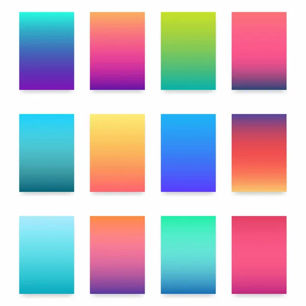 Gradiente de color suave. Conjunto de fondo de luz moderna para folleto, póster, volante, sitio web — Vector de stock