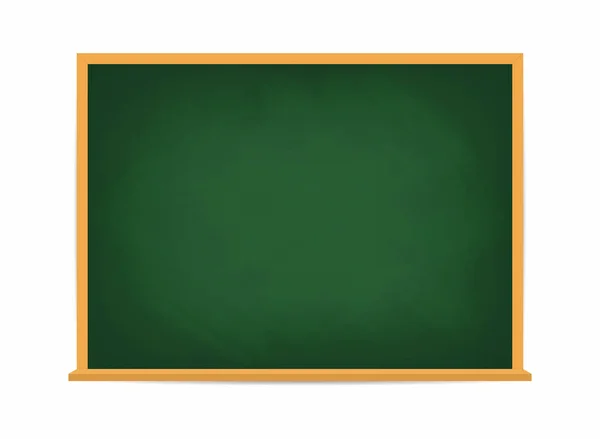 Consejo escolar. Pizarra verde. Junta escolar sucia con rastros de tiza aislados en el fondo — Vector de stock