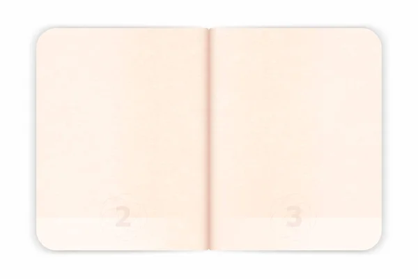 Vector passport blank pages for visa stamps. Empty passport with watermark — Stock Vector