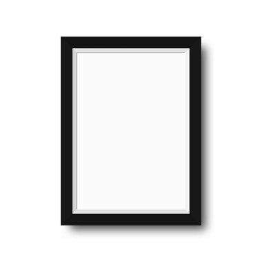 Siyah noktalı kenarlıklı fotoğraf çerçevelemek. Ahşap fotoğraf çerçevesi motivasyonel metin, teklif, Resimler ve posterler için boş alan ile