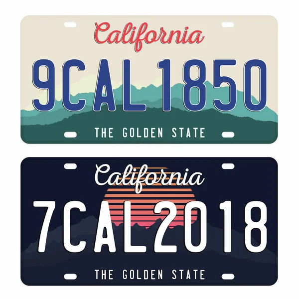 48 California license plate Vector Images Depositphotos
