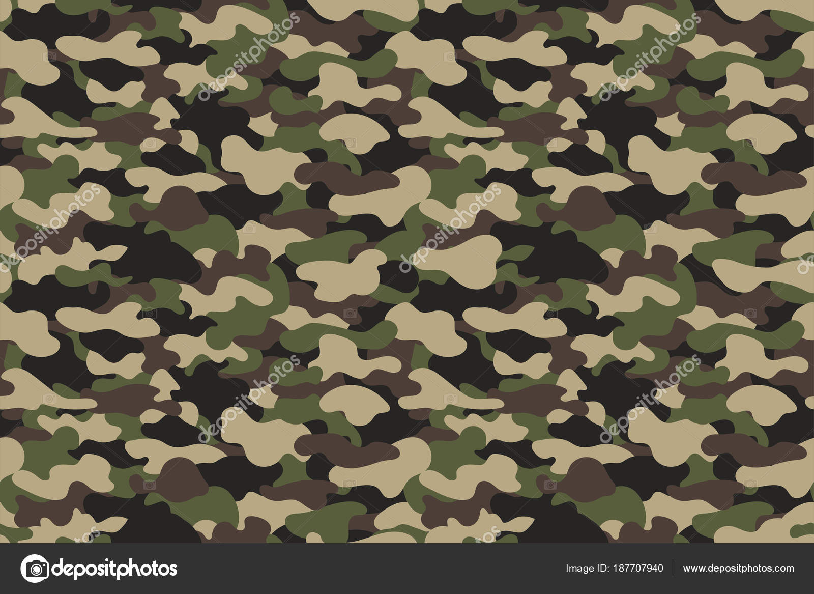 Army Military Texture With Camouflage Pattern Free (Fabric)