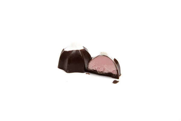 Изолированные Шоколадные Конфеты — стоковое фото