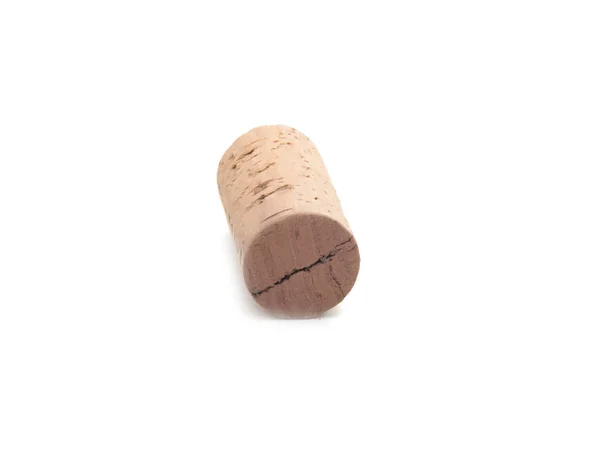 Corcho de vino aislado en el blanco — Foto de Stock