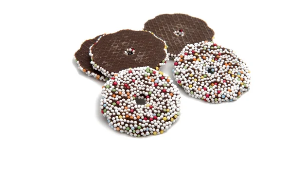 Esclusive caramelle al cioccolato isolate sul bianco — Foto Stock