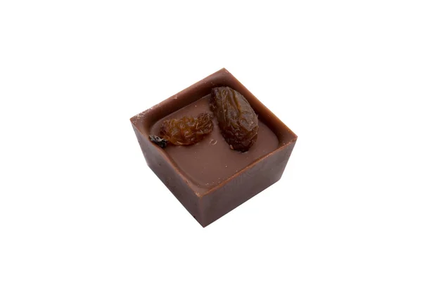 Exklusiv Samling Choklad Godis Isolerat Vitan — Stockfoto