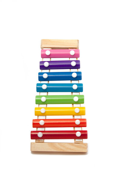 Xylophone for children isolated on the white