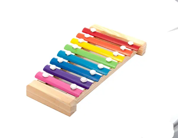 Xylophone Pour Enfants Isolés Sur Blanc — Photo