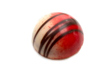 üzerinde beyaz izole özel koleksiyon çikolata tatlılar