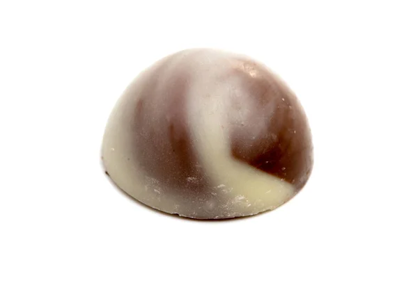 Exklusive Kollektion Schokolade Bonbons Isoliert Auf Der Weißen — Stockfoto