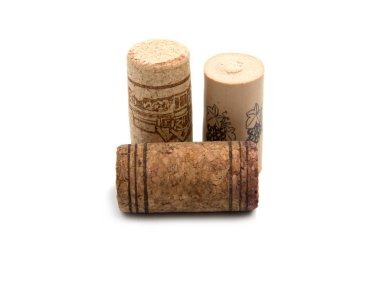 Beyaz şarap cork isolatd