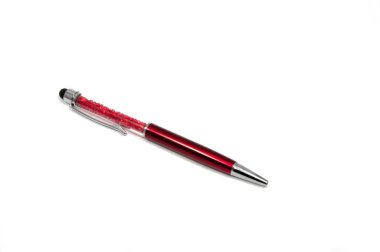 Lüks kalem üzerinde beyaz izole