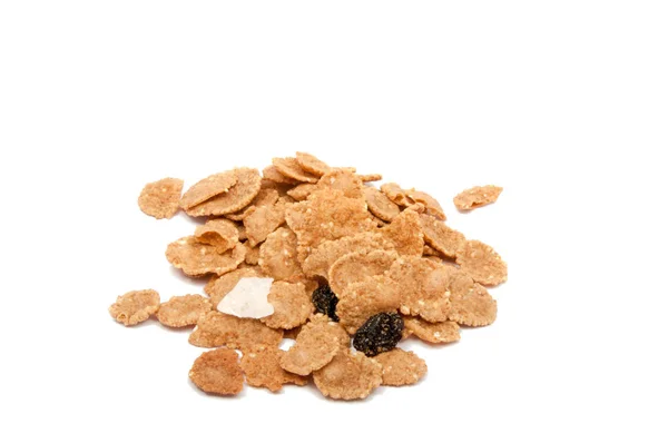 Copos Cereales Aislados Blanco —  Fotos de Stock