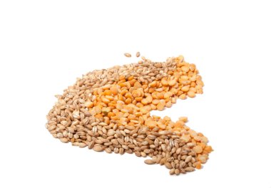 Doğal buğday tahıl beyaz