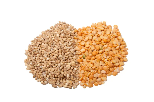 Natural Wheat Grain White — Stock Photo, Image